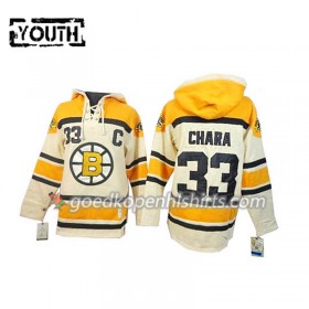 Boston Bruins Zdeno Chara 33 Cream Hoodie Sawyer - Kinderen